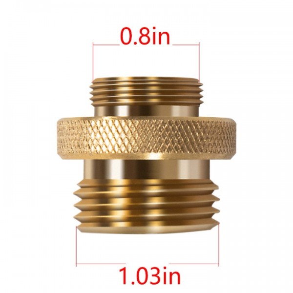 Manicar Vacuum Breaker adapter Brass Replaces 34HF 50HF and 55437,Compatible with Woodford Model 24 26 43 44 45 46 74 75 84 and Y2 Wall Hydrants Single Check,w/a Straight-Through Connector